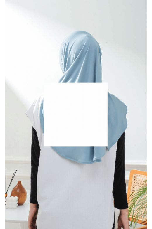 Segitiga Instan Oval Kania Dusty Blue